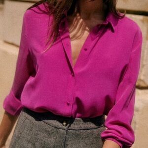 Sezane Ann silk shirt